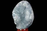 Crystal Filled Celestine (Celestite) Egg Geode - Madagascar #98806-1